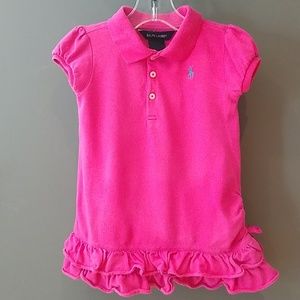 Fuschia Ralph Lauren baby dress, size 18 mo.